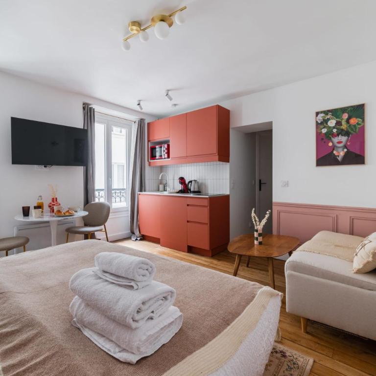 Grand studio refait a neuf Paris 16 - 4P - Studio - 3