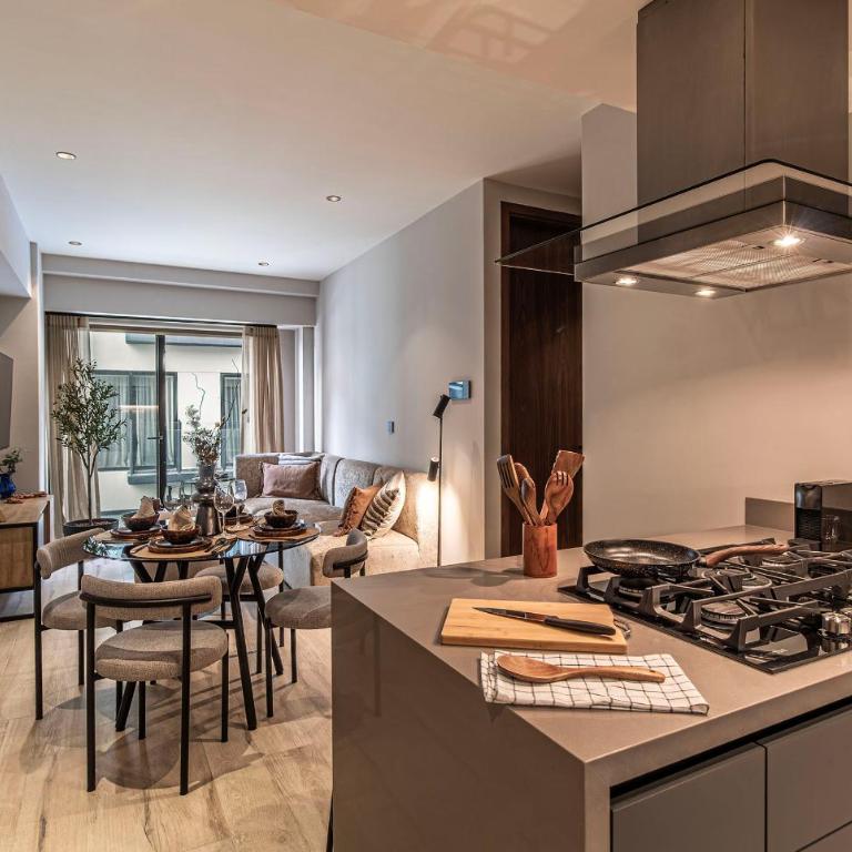 LIV Reforma by Kukun Apartments - Deluxe Studio mit Doppelbett - 12