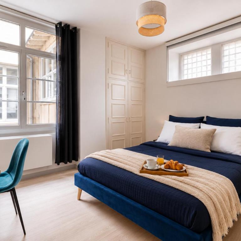 L'Onyx - Un Appartement Premium en Centre-ville, Gare SNCF à 5 min, WiFi & calme - Apartment mit 2 Schlafzimmern - 10