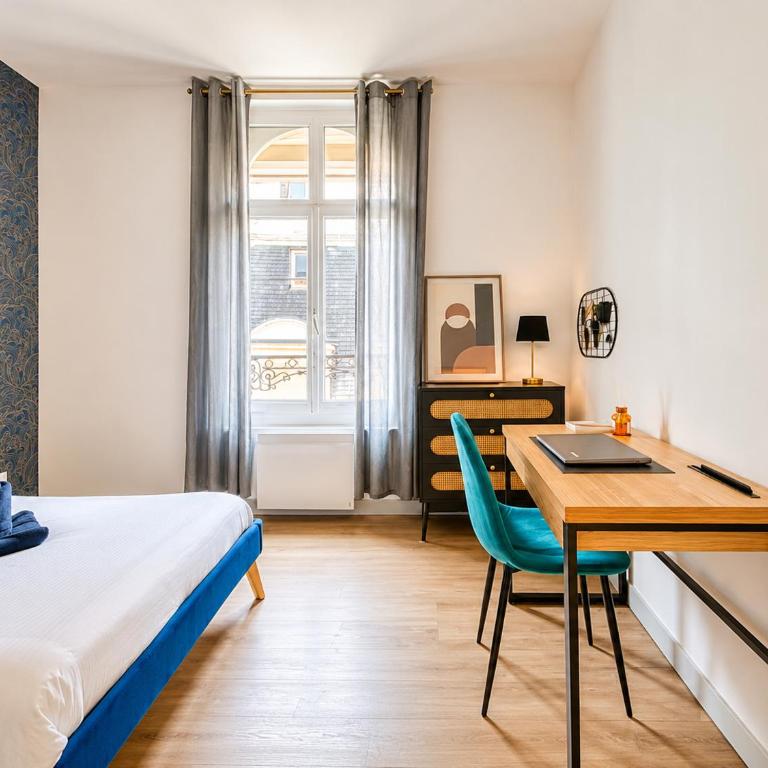 L'Onyx - Un Appartement Premium en Centre-ville, Gare SNCF à 5 min, WiFi & calme - Apartment mit 2 Schlafzimmern - 8