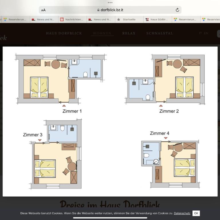 Dorfblick Appartements & Rooms - Doppelzimmer mit Bergblick - 25