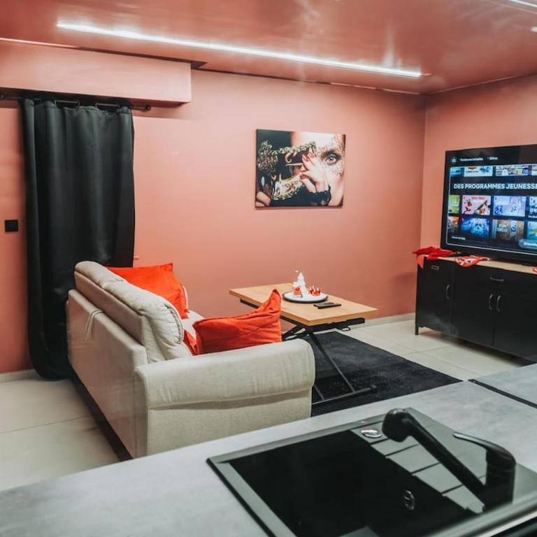 Luxury Love Room Private Jacuzzi Lyon - Apartment mit 1 Schlafzimmer - 18