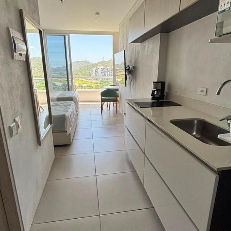 Confort y Vista Lateral Al Mar - One-Bedroom Apartment - 12