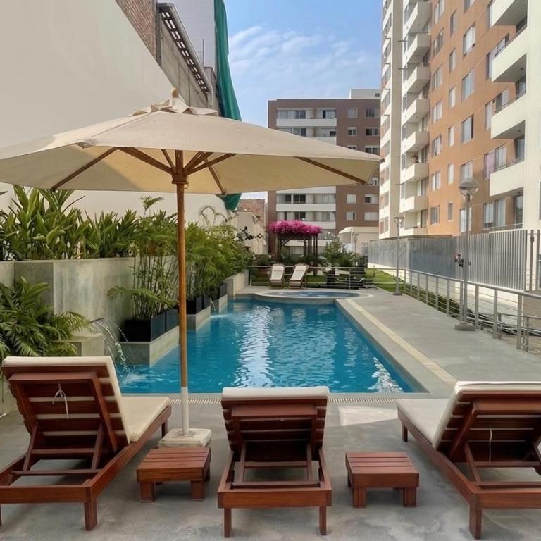 Vista al mar 3 HB Balcón Malecón Piscina Cama King Size - Three-Bedroom Apartment - 15