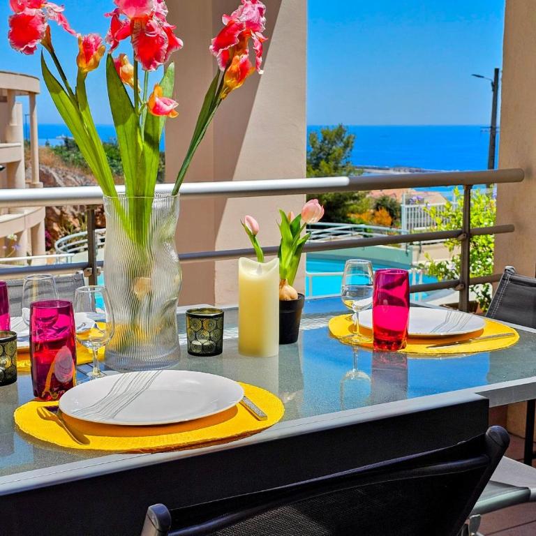 Le phare, superbe vue mer, piscine climatisation parking - Apartment mit Meerblick - 9