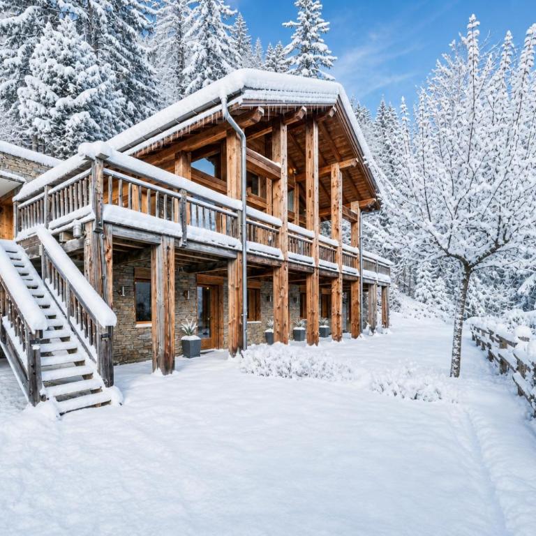 Chalet Ibex Mont-Blanc View, ideal for families, Private Hammam, Sleeps 10 in Les Houches - Chalet - 57
