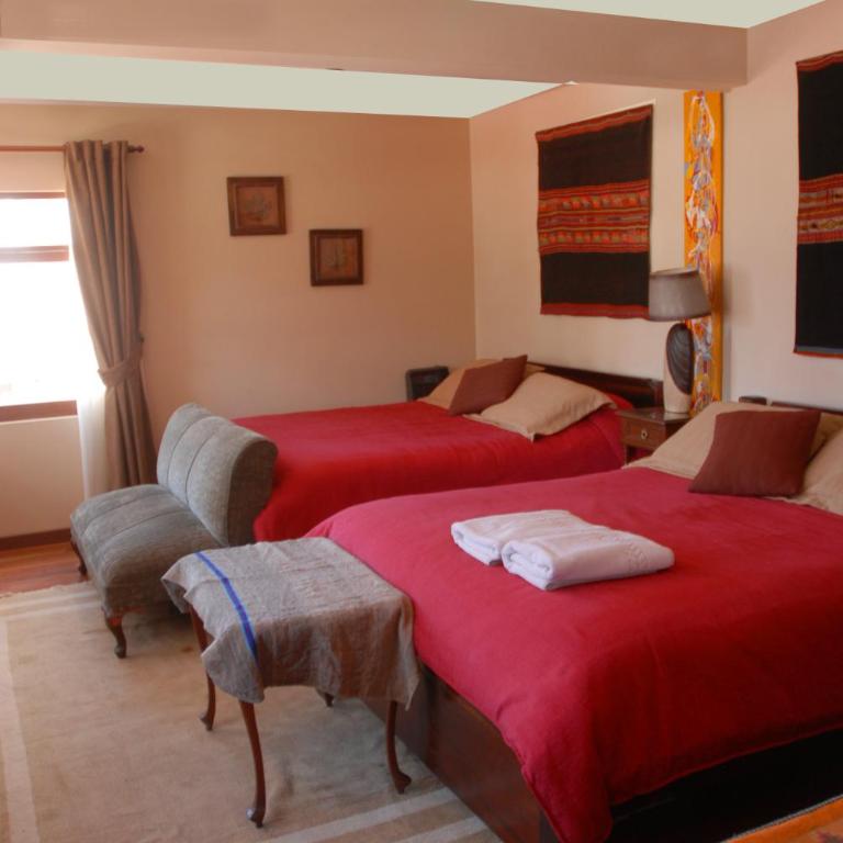 Rendezvous Hostal - Habitación Doble Superior con vistas a las montañas - 2 camas - 6