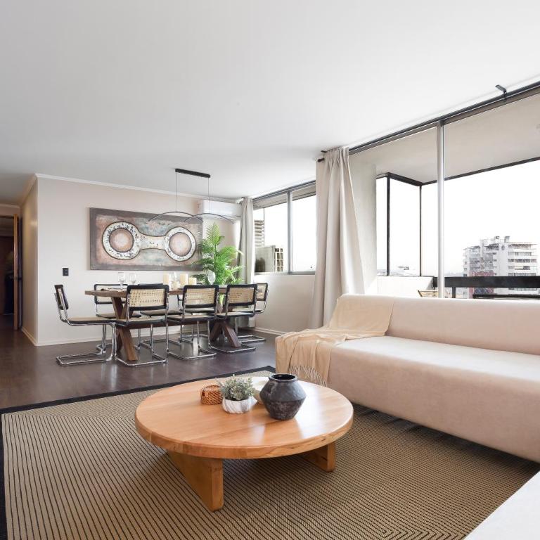 Cómodo depto familiar con aire acondicionado, frente al Parque Arauco - Apartamento - 29