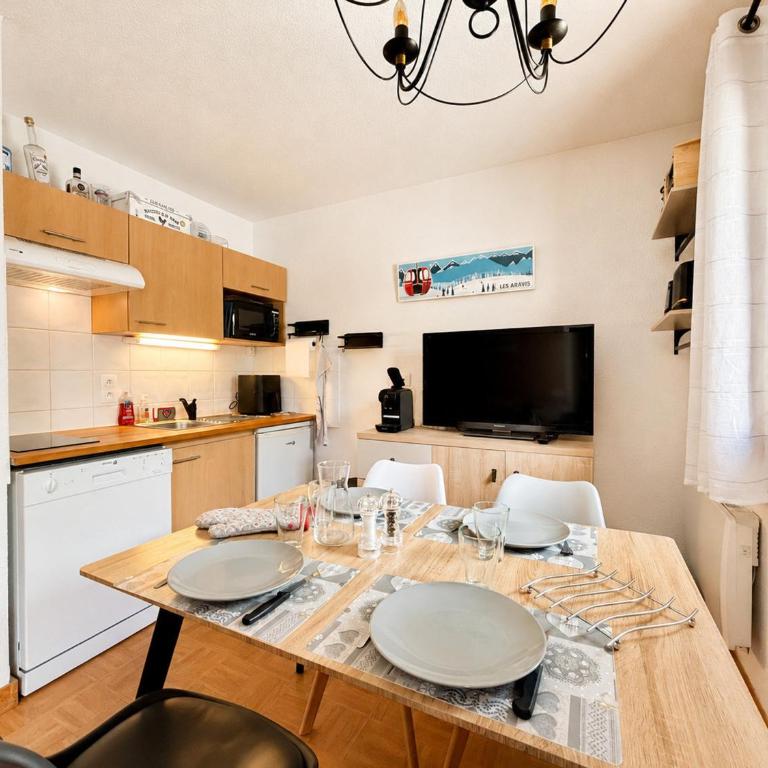 Appartement cosy au pied des pistes avec piscine et animaux admis - One-Bedroom Apartment - 11