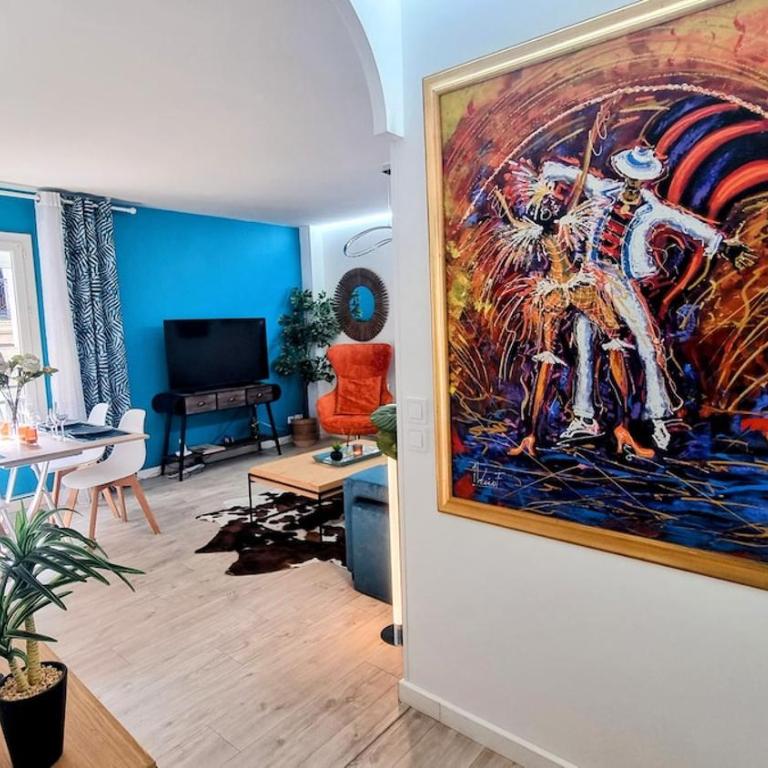 LE CLAVEL superbe déco, Centre historique, Climatisé, Parking à Proximité - Apartamento - 9
