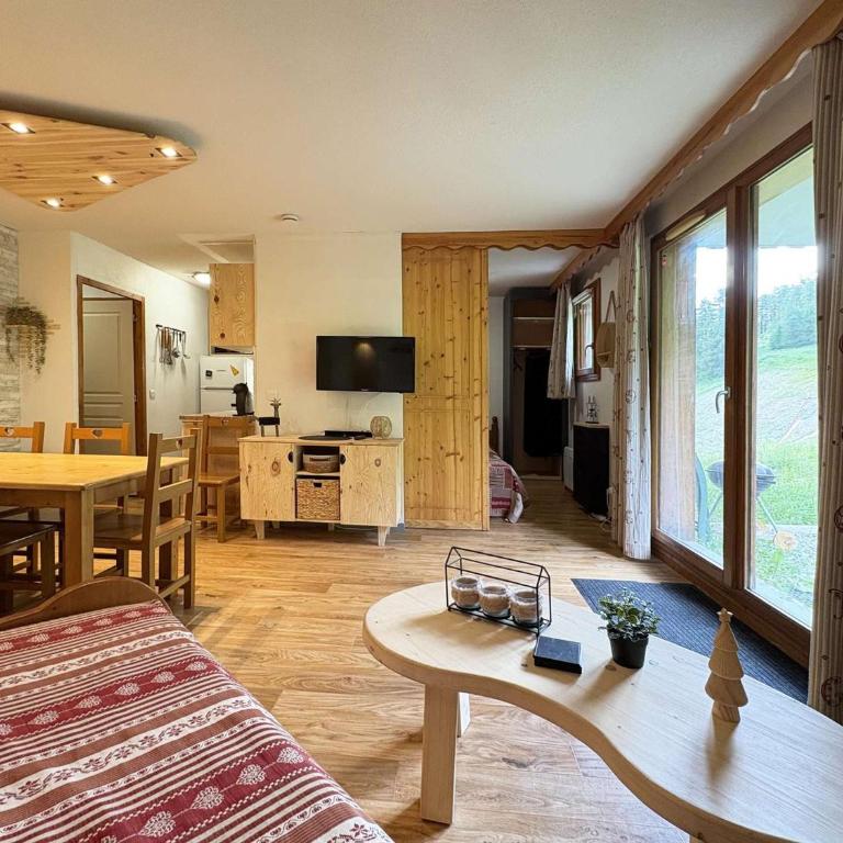 Les Orres 1800 - Grand appart 3 pièces, 8 pers, piscine chauffée, sauna - FR-1-322-605 - Apartamento - 7