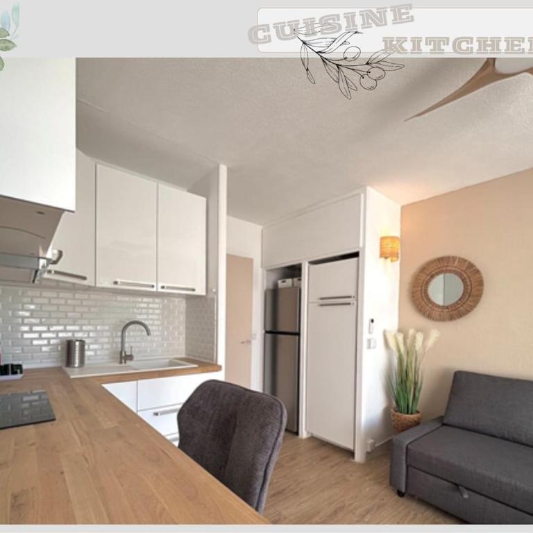 Studio - Résidence en 1ère ligne de la Plage - Parking privé sécurisé - One-Bedroom Apartment - 9