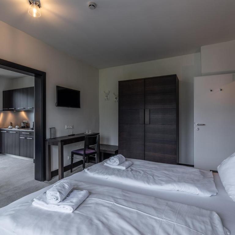 Hotel Wetterstein by keyone - Apartment mit 1 Schlafzimmer und Aussicht - 13