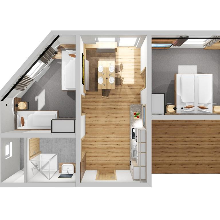 Haus Enzian - Apartment mit 2 Schlafzimmern und Balkon - 8