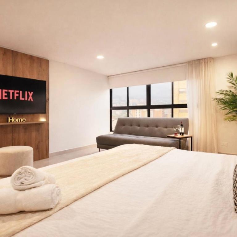Suite de lujo cama king con AC - One-Bedroom Apartment - 2
