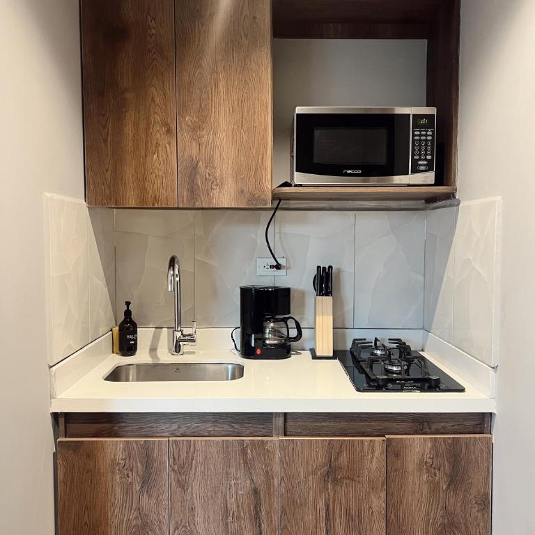 Suite de lujo cama king con AC - One-Bedroom Apartment - 11
