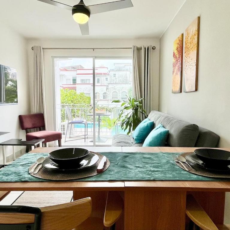 Downtown Cancun Near Hotel Zone Long Stays - Apartamento de 2 dormitorios con vistas al jardín - 6