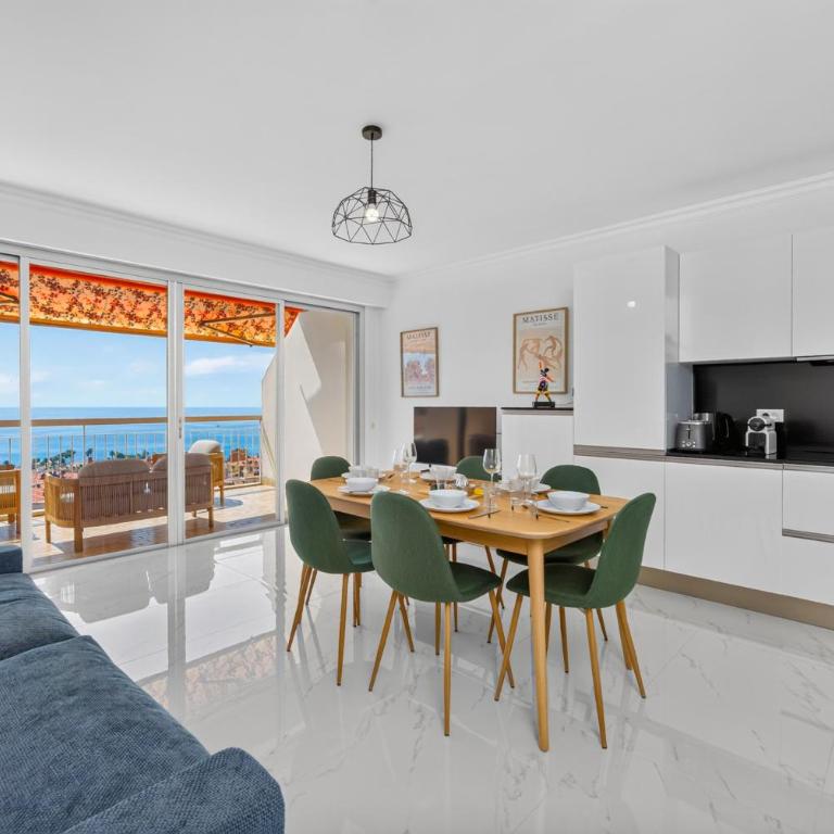 Terrasse vue mer exceptionnelle calme et confort - Apartment mit 2 Schlafzimmern - 14