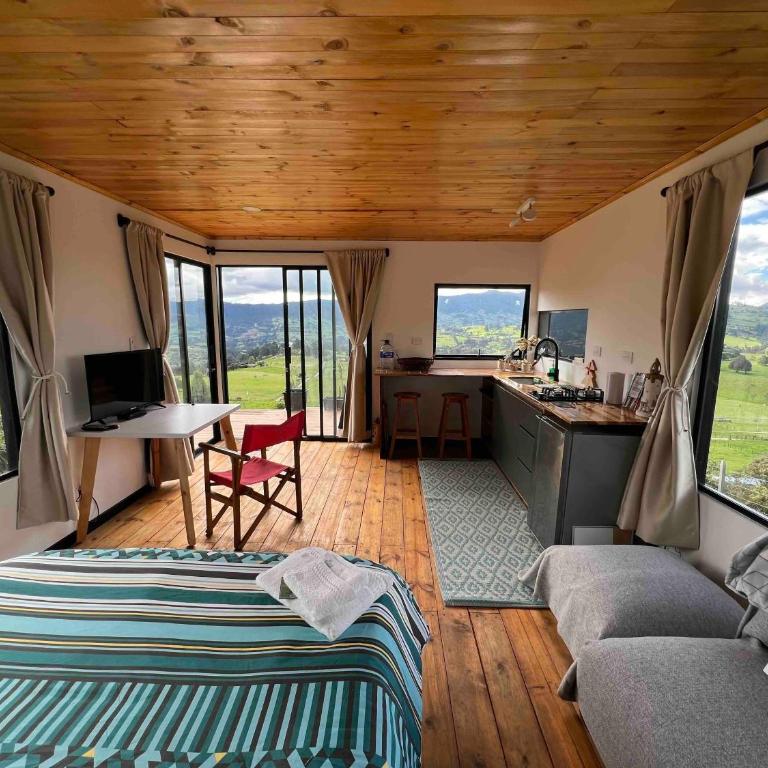 Cabaña 1 Finca La Ponderosa - Casa con 1 dormitorio - 4