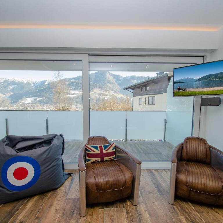 Superb Alpine Lodges by All in One Apartments - Apartment mit 2 Schlafzimmern, Balkon und Seeblick - 2