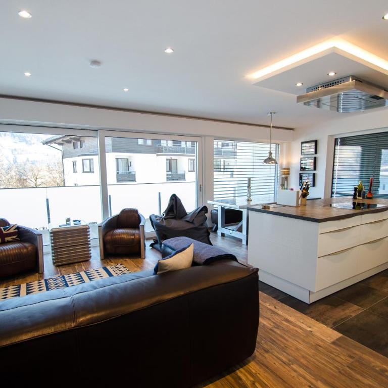Superb Alpine Lodges by All in One Apartments - Apartment mit 3 Schlafzimmern, einem Balkon und Seeblick - 16