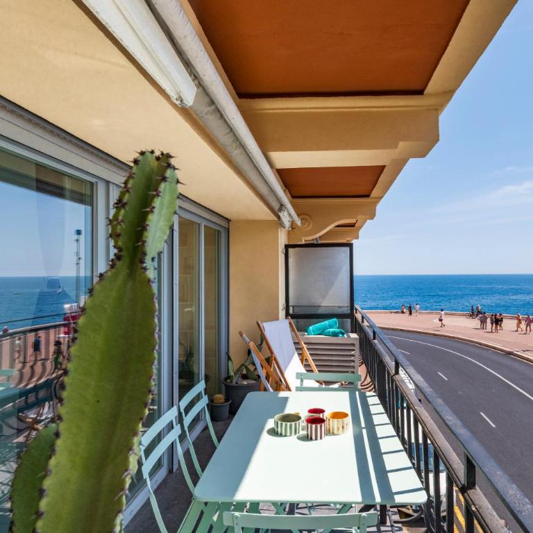 Nice Promenade, Best View on bay, sunny terrace, 4 guests, 2 bedrooms AC - Appartement 2 Chambres avec vue sur la baie - 17