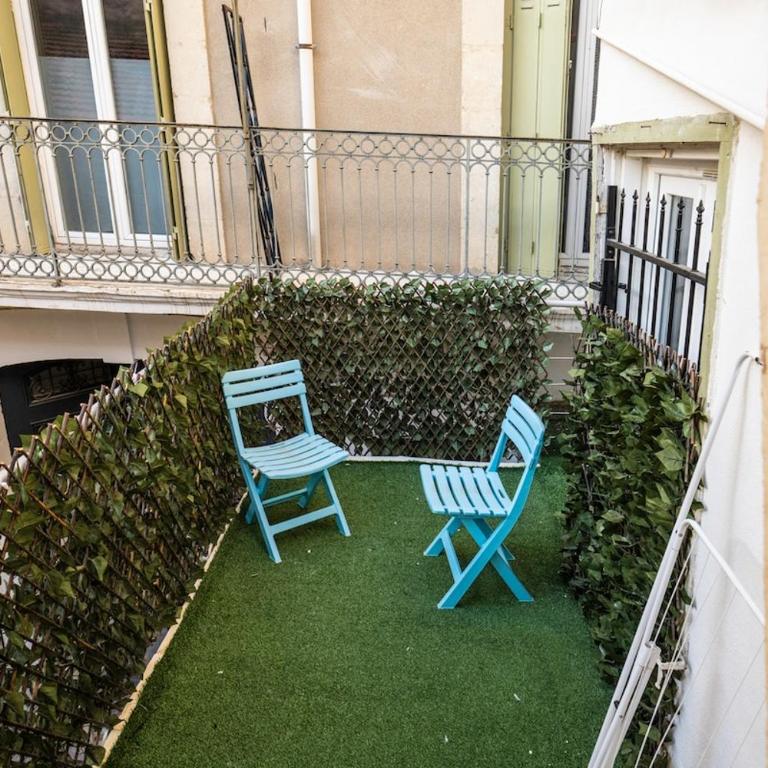 "Côté Cour"-Meublé de Tourisme 3 étoiles -Résidence "Les Logis de Béziers"-Garage optionnel-Cœur de ville-Plages à 16km ! - Appartement - 22