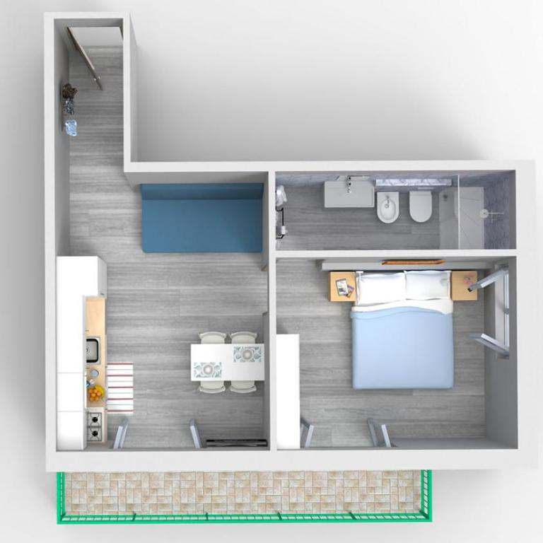 Glicini 2 - Bilocale Plus - Appartamento con 1 Camera da Letto - 2