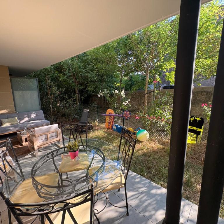 Appartement dans résidence sécurisée avec piscine de résidence - Appartement 1 Chambre de Luxe - Vue sur Jardin - 13