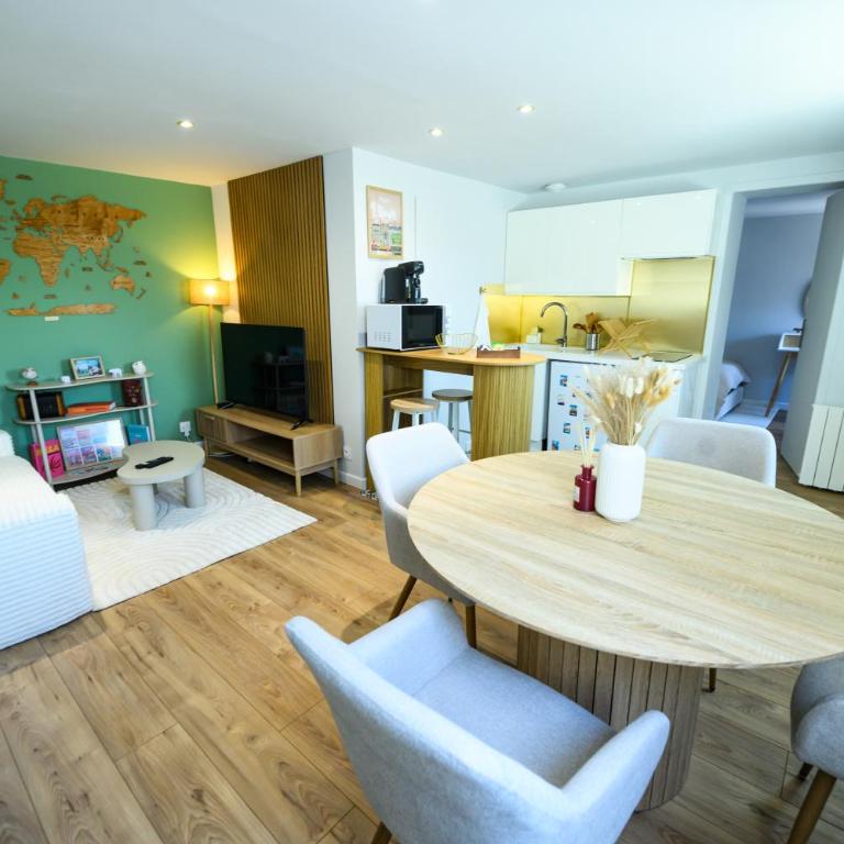 Le Voyageur Dijonnais-T2-Hyper centre-Clim-Wifi - Appartement - 2