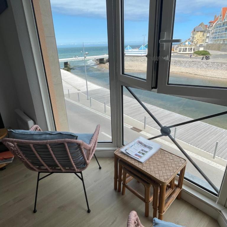 Appartement Wimereux "les pieds dans l'eau", parking, wifi - Appartement - Vue sur Mer - 2