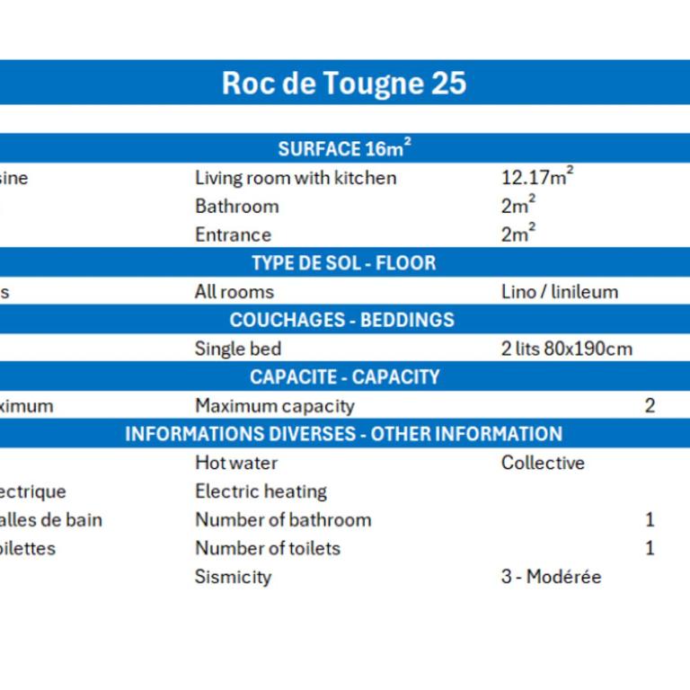 Résidence Roc De Tougne - Petit Studio - 8