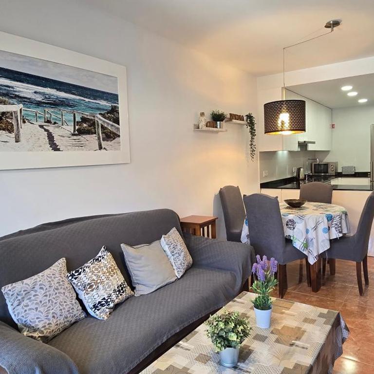 Apartamentos Paraíso Vera Playa, Ed Nuku Hiva, Bajo X con PISCINA PRIVADA y jardín privado a PIE de PLAYA , WIFI - Appartement 2 Chambres - 14