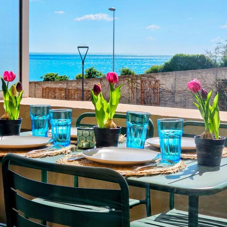 LE MARTY 7 Vue Mer Centre Terrasse Garage Piscine Climatisation - Apartment - 1