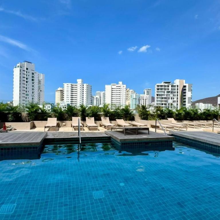 Apartamento en el Rodadero Sur - cerca a la playa - One-Bedroom Apartment - 38