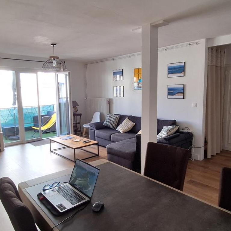 Le vitrail d'Arcachon - Appt Spacieux Terrasse Ménage draps inclus - Apartment mit 2 Schlafzimmern, Terrasse und Meerblick - 2