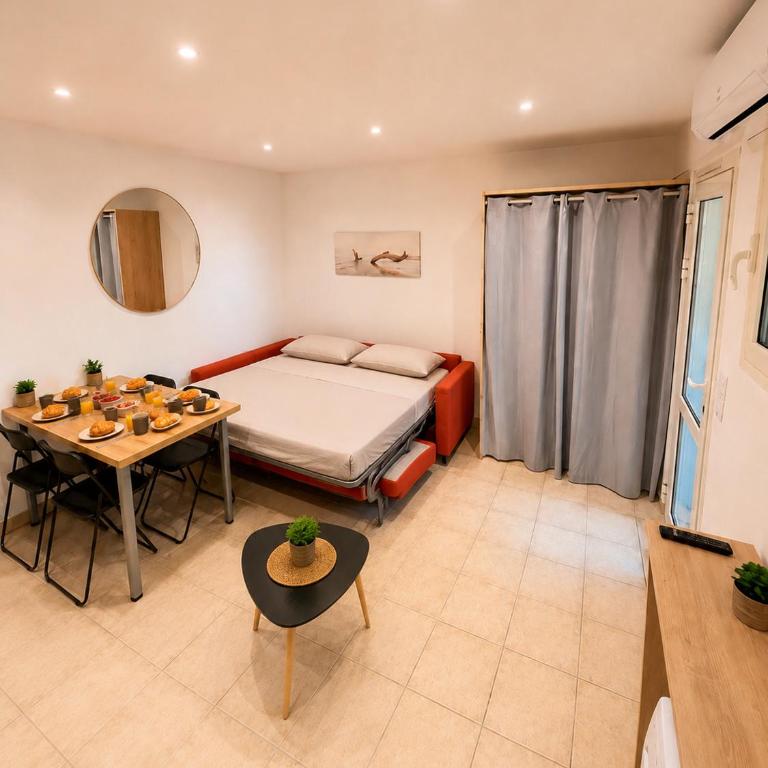 Studio Piscine Clim à 300m de la Plage des Sablettes - Appartement 1 Chambre - 6