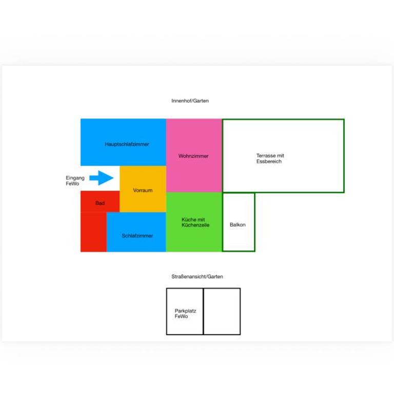 Ferienwohnung Auszeit Döbriach - Apartment mit 2 Schlafzimmern und Balkon - 40