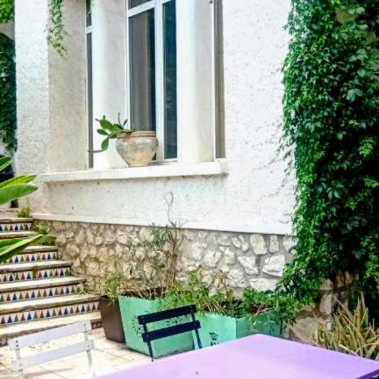 Villa Palma, grande chambre indépendante avec sdb et kitchenette dans maison de charme en centre ville - Apartment mit 1 Schlafzimmer - 5
