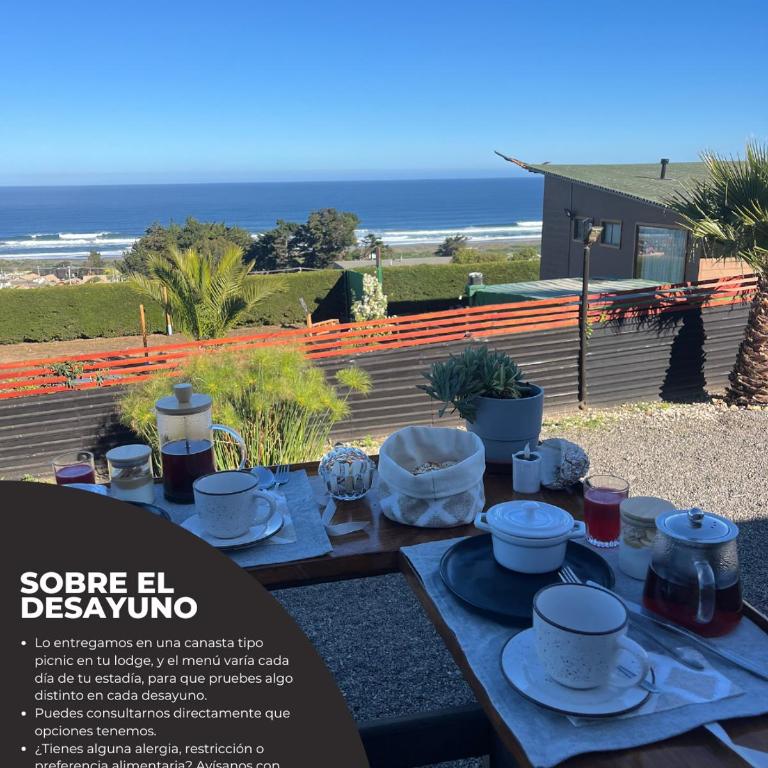 Viento Sur Pichilemu Lodges Cama King con Calientacamas - Habitación con cama extragrande y vistas al mar - 3