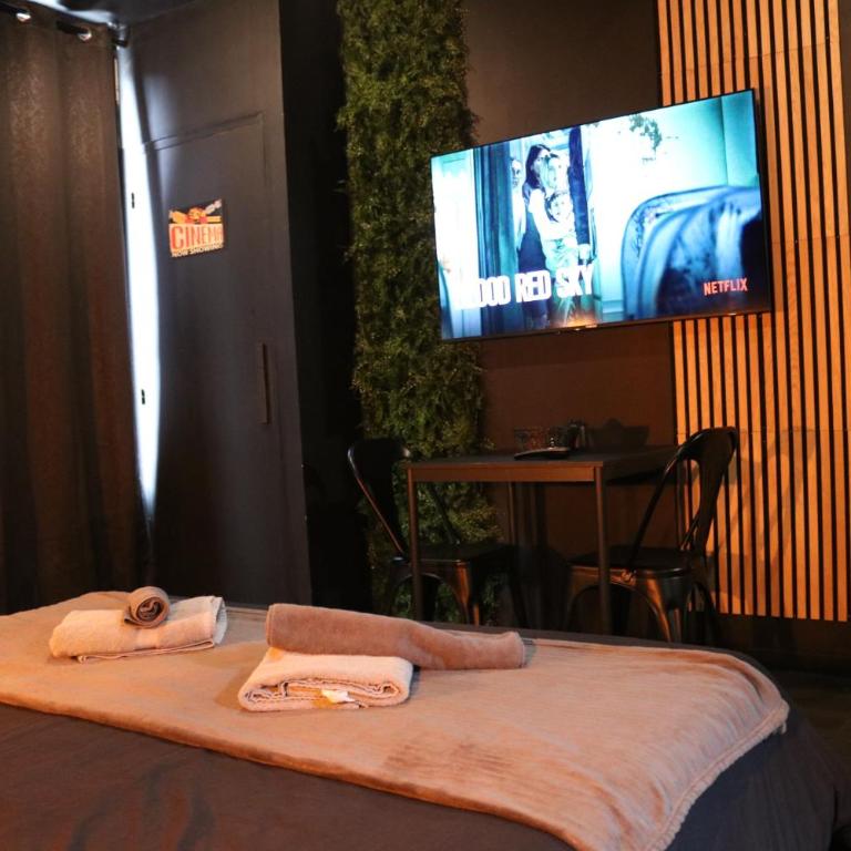 BLK Room - Cinéma et spa privatifs - Appartamento con 1 Camera da Letto - 17