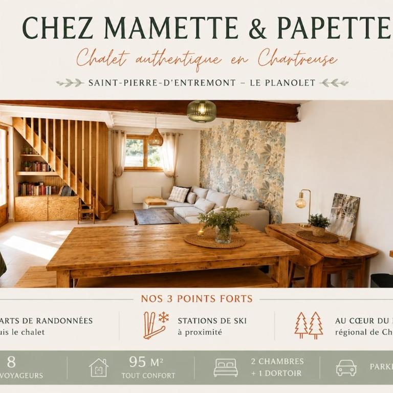 Chez Mamette & Papette - Chartreuse Chalet - Three-Bedroom Chalet - 1