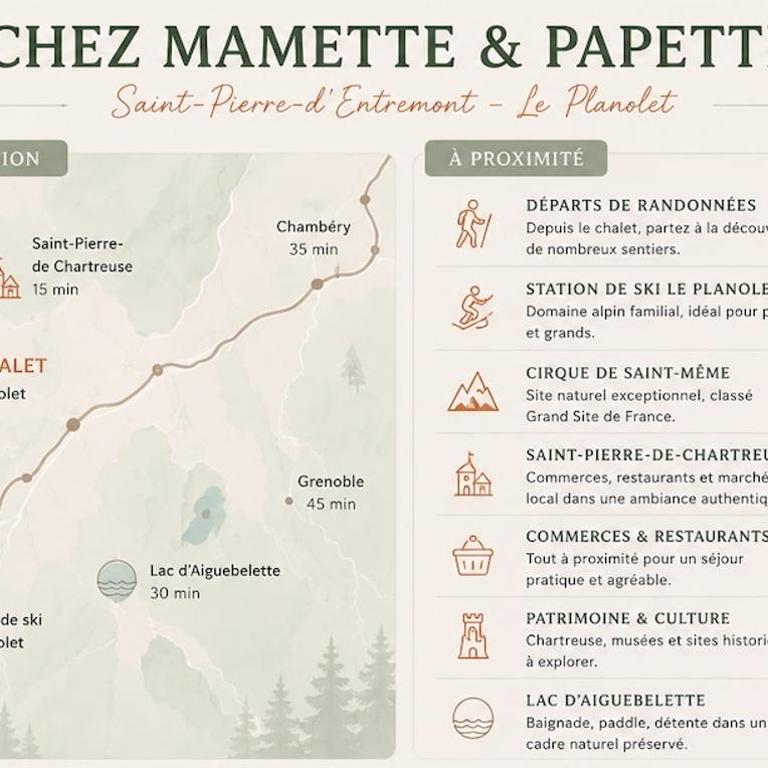 Chez Mamette & Papette - Chartreuse Chalet - Three-Bedroom Chalet - 4