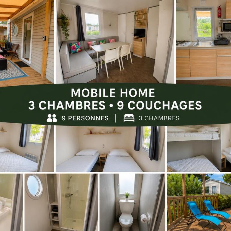 Camping 4 etoiles les viviers lege cap ferret - Mobile Home - 1