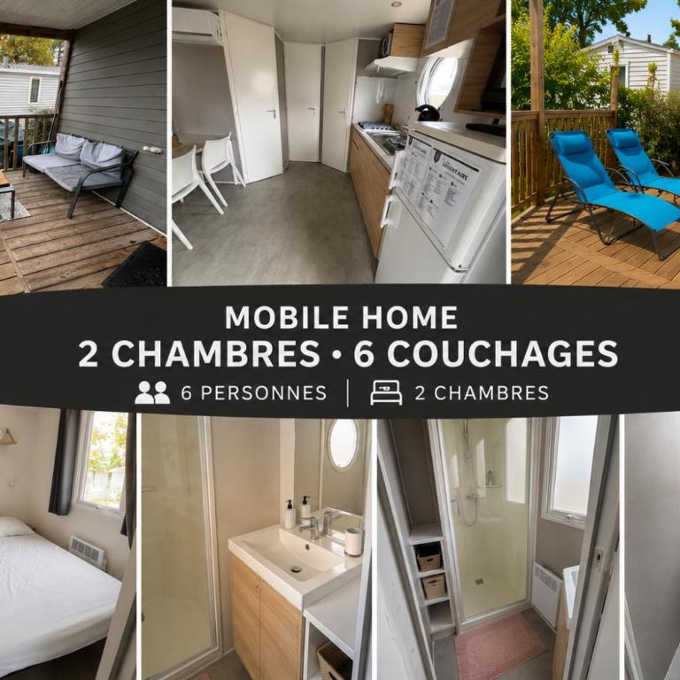 Camping 4 etoiles les viviers lege cap ferret - Mobile Home - 1