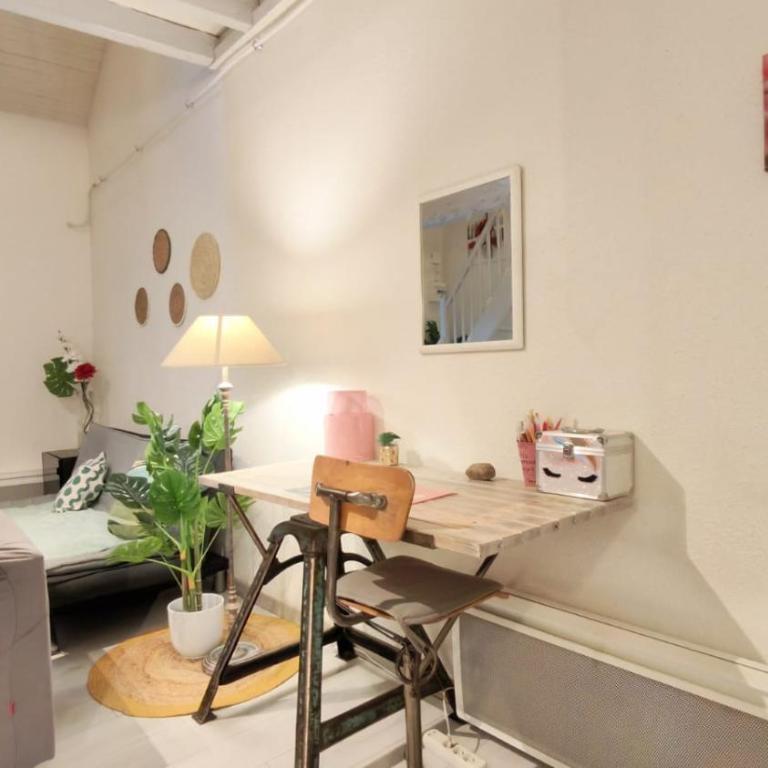 Cosy Lotus Quartz T2 - Centre - Place du Forail - Balcon et Parking gratuit dans la rue - Appartement 1 Chambre Supérieur avec Balcon - 14