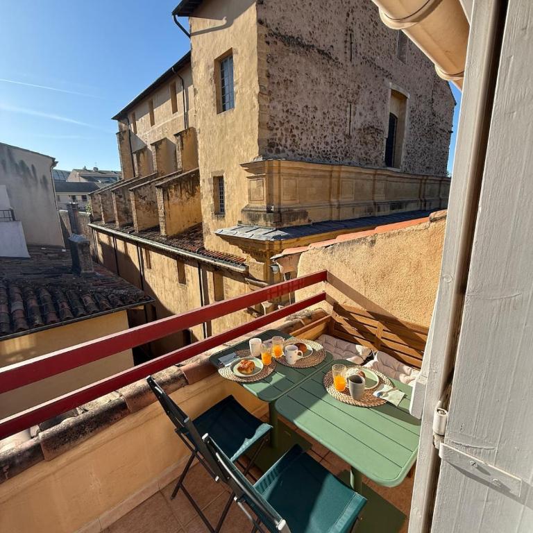 Appt de charme, terrasse et AC - Aix Centre - Apartment mit 2 Schlafzimmern - 6