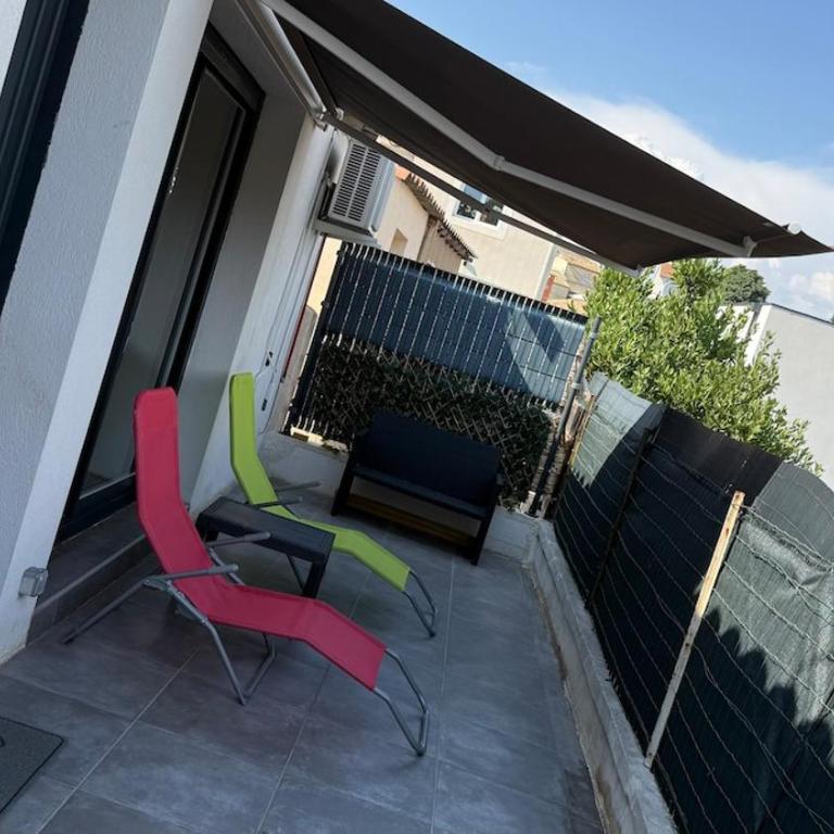 Maisonnette Type T2 bis 4 à 5 personnes Marseille 15th - Appartement 1 Chambre avec Terrasse - 29