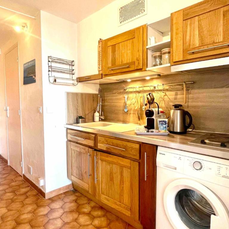 sea view, exceptional terrace, direct beach access - Appartamento con 1 Camera da Letto - 9