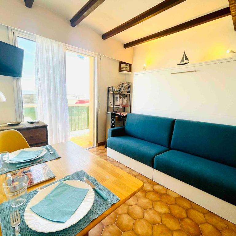 sea view, exceptional terrace, direct beach access - Appartamento con 1 Camera da Letto - 14